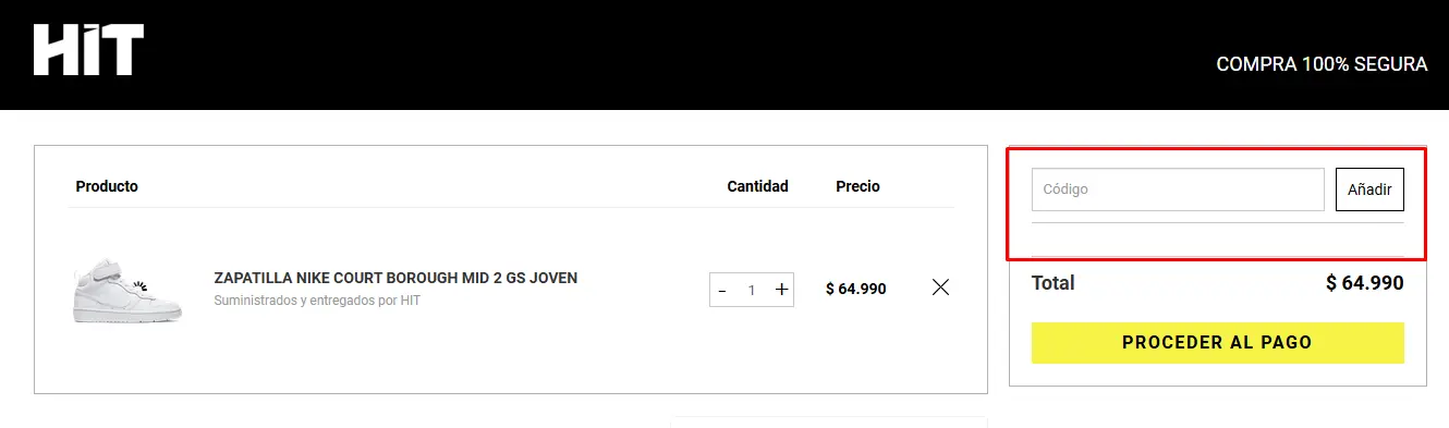 Descuento Código Hit Chile